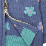 Girl - Aster 100% Cashmere Hoodie Cardigan With Floral Intarsia