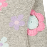Girl - Aster 100% Cashmere Hoodie Cardigan With Floral Intarsia