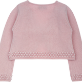 Girl - Cashmere Shrug with Bobble Embroidery
