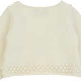 Baby Girl - Cashmere Shrug With Bobble Embroidery