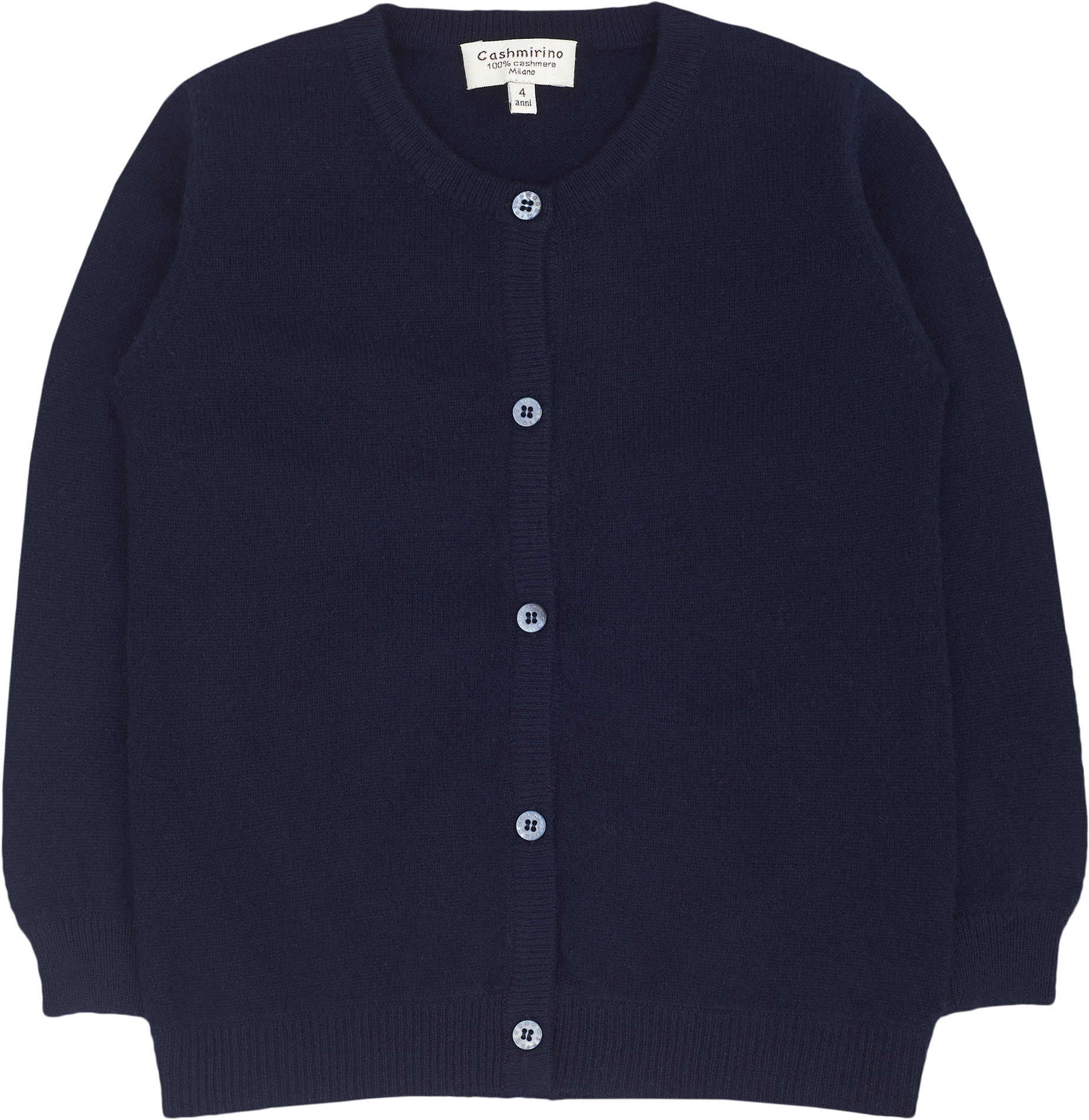 Teen Girl - Sofi 100% Cashmere Crew Neck Everyday Cardigan