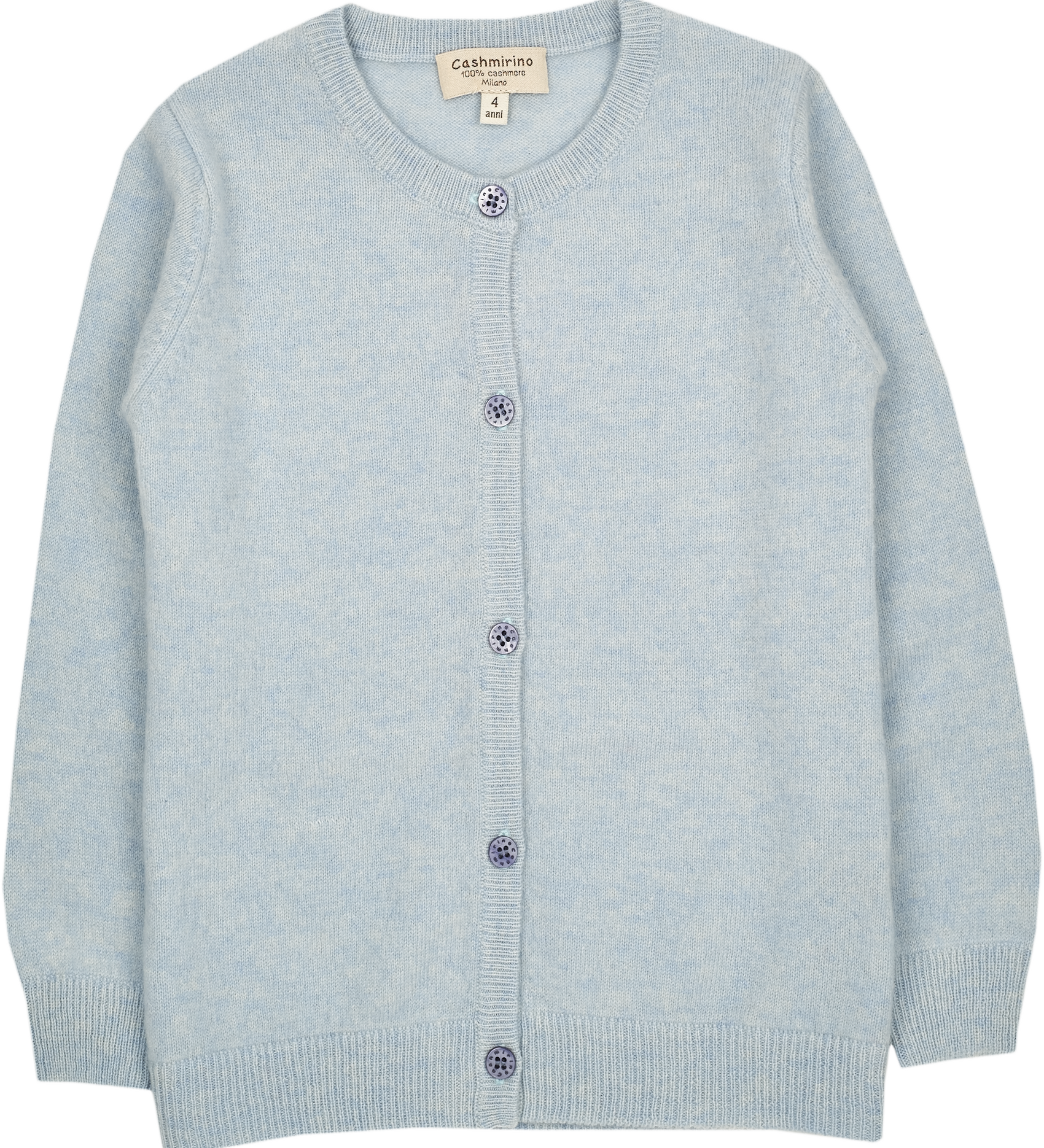 Teen Girl - Sofi 100% Cashmere Crew Neck Everyday Cardigan