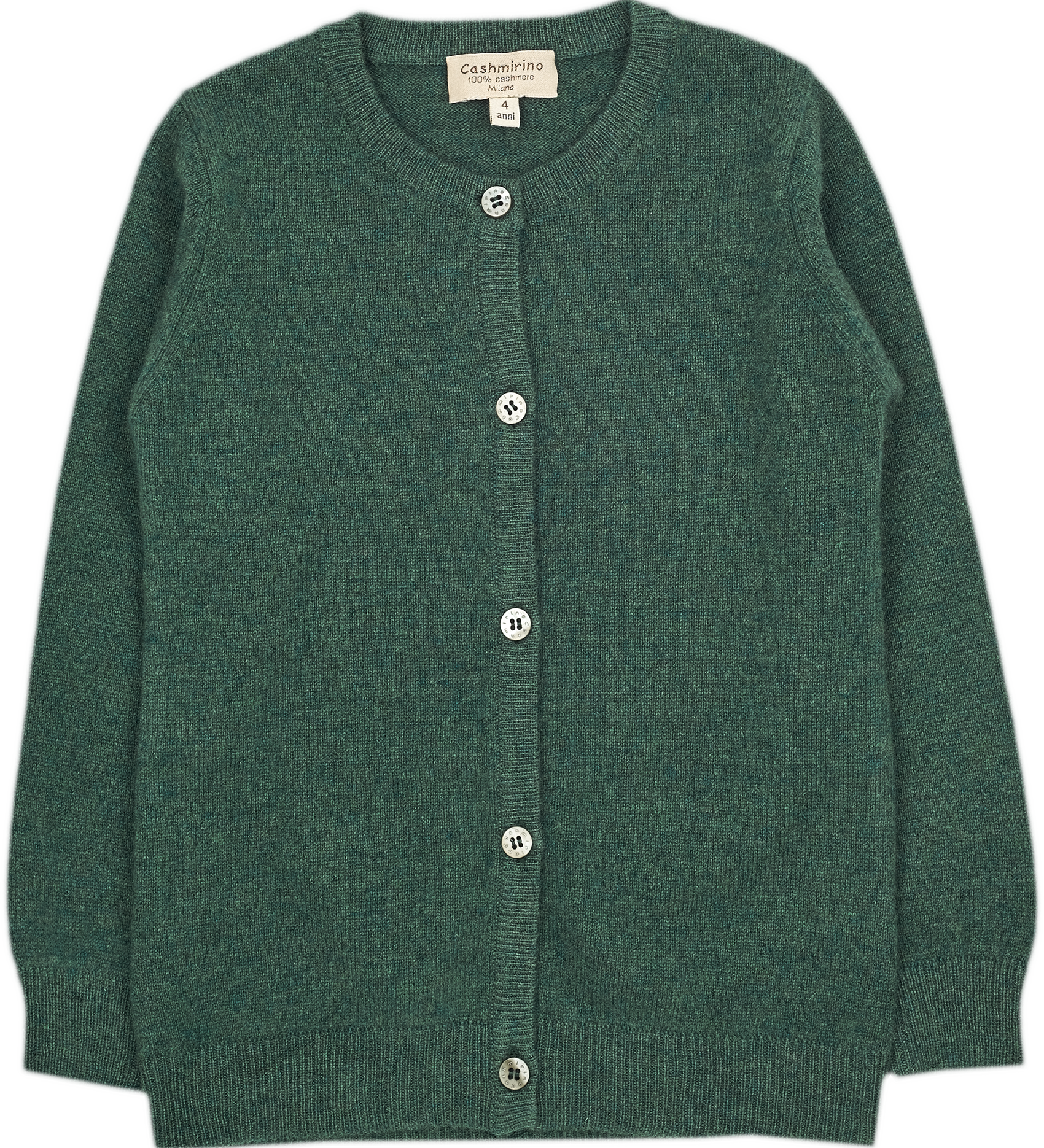 Teen Girl - Sofi 100% Cashmere Crew Neck Everyday Cardigan
