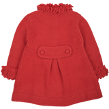 Baby Girl - Cashmere Swing Coat with Boucle Detailing