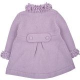Baby Girl - Cashmere Swing Coat with Boucle Detailing