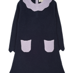 GIRL - MERIDA 100% CASHMERE 100% LINEN STITCH DRESS