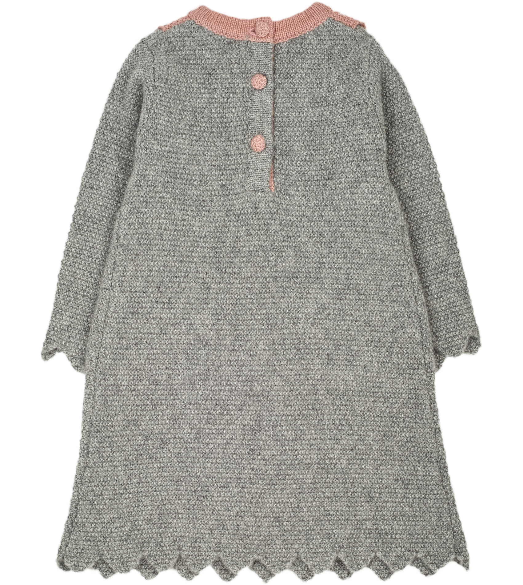 Baby Girl - Merida 100% Cashmere Linen Stitch Dress