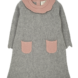 Baby Girl - Merida Cashmere Dress with Petal Collar