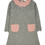 GIRL - MERIDA 100% CASHMERE 100% LINEN STITCH DRESS