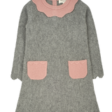 GIRL - MERIDA 100% CASHMERE 100% LINEN STITCH DRESS