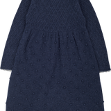 Girl - 100% Cashmere 2-In-1 Dress With Over Lay And Embroidered Dots