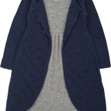 Girl - 100% Cashmere 2-In-1 Dress With Over Lay And Embroidered Dots