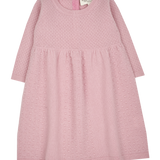 Baby Girl - Annabelle 100% Cashmere Knitted Bobble Stitch Detail Dress