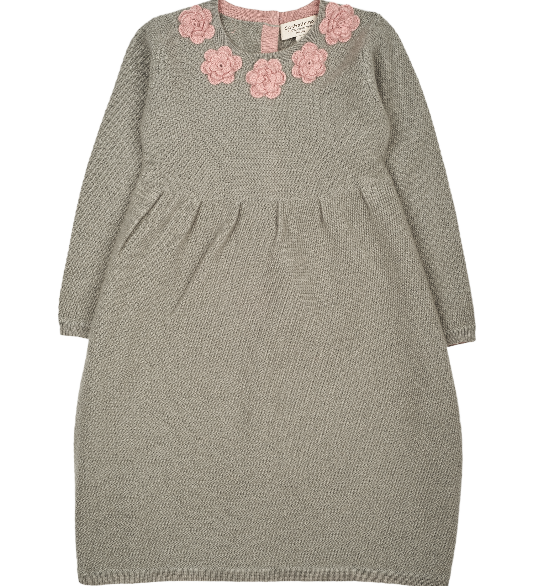 Girl - Rosa 100% Cashmere Tunisian Stitch Dress