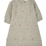 Girl - 100% Cashmere Midi Dress with dot detail