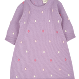 Girl - 100% Cashmere Midi Dress with dot detail