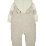 Baby Girl - Hailey 100% Cashmere Romper with Heart Ears & Heart Pockets