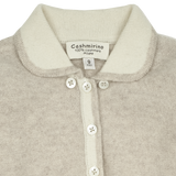 Baby Girl - Hailey 100% Cashmere Romper with Heart Ears & Heart Pockets