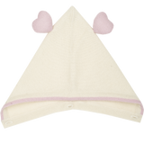 Baby Girl - Hailey 100% Cashmere Romper with Heart Ears & Heart Pockets