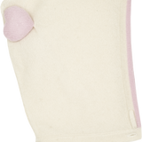 Baby Girl - Hailey 100% Cashmere Romper with Heart Ears & Heart Pockets