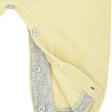 Baby Unisex - Drew 100% Cashmere Romper With Cable Knit Panel