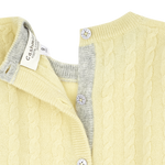 Baby Unisex - Drew 100% Cashmere Romper With Cable Knit Panel
