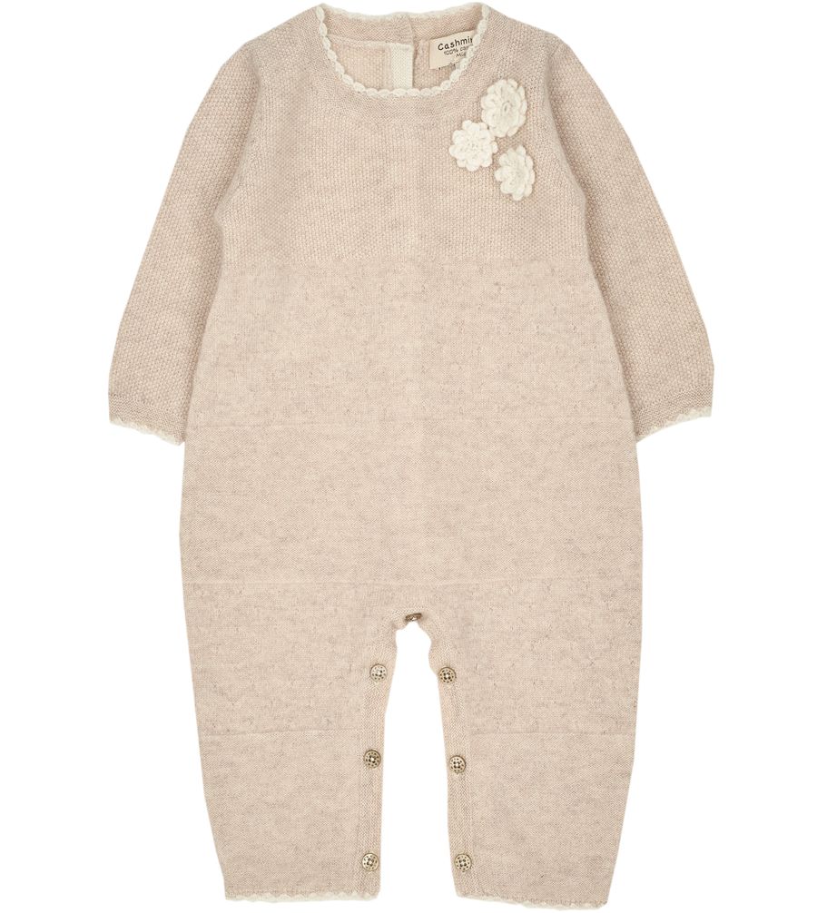 Baby Girl Clelia 100 Cashmere Romper Cashmirino