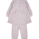 Baby Girl - Diamond and dots set 100% Cashmere Set