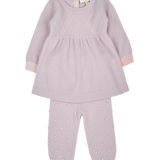 Baby Girl - Diamond and dots set 100% Cashmere Set