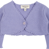 Baby Cashmere Romper With Matching V-Neck Cardigan Set