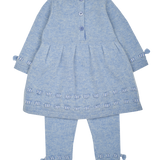Baby Girl - 100% CashmereBaby Doll Top With Bow Detail And Leggings Set