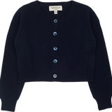 Girl - Silvie 100% Lightweight Cashmere Modern Shrug With Round Neck And Long Sleeves