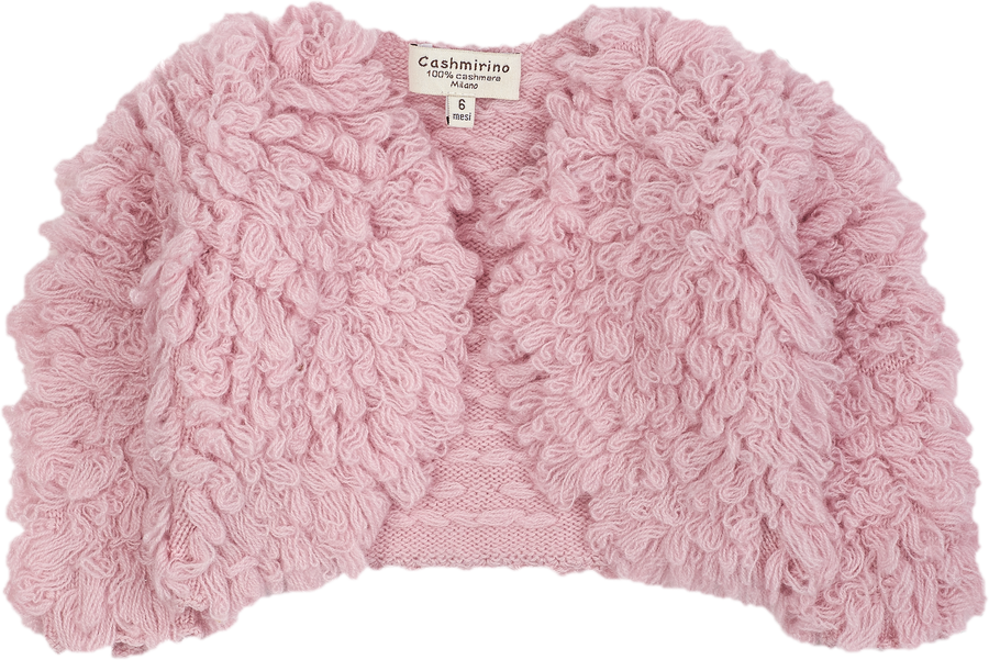 Baby Girl 100 Cashmere Faux Fur Shrug Cashmirino