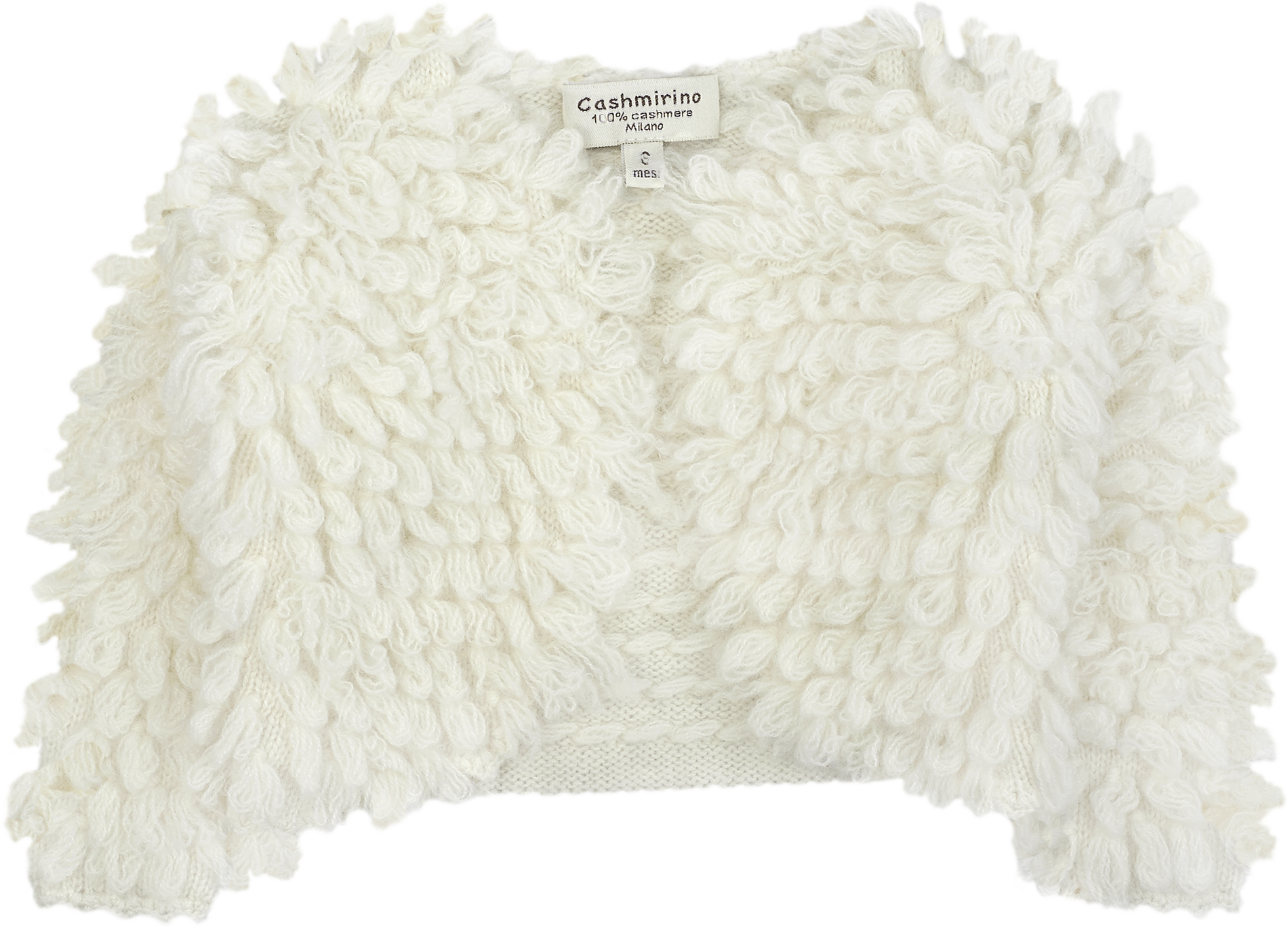 Baby Girl - 100% Cashmere Faux Fur Shrug