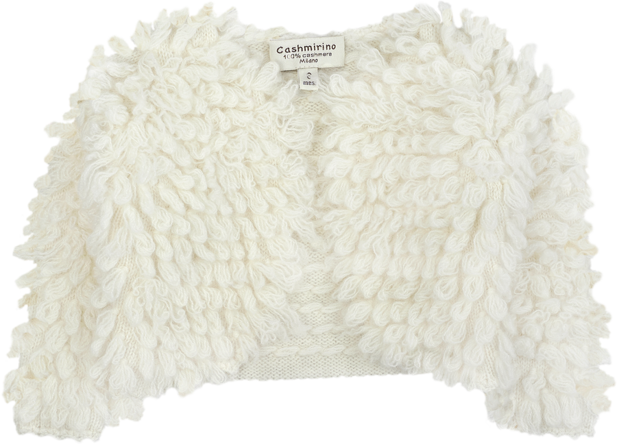 Baby Girl 100 Cashmere Faux Fur Shrug Cashmirino