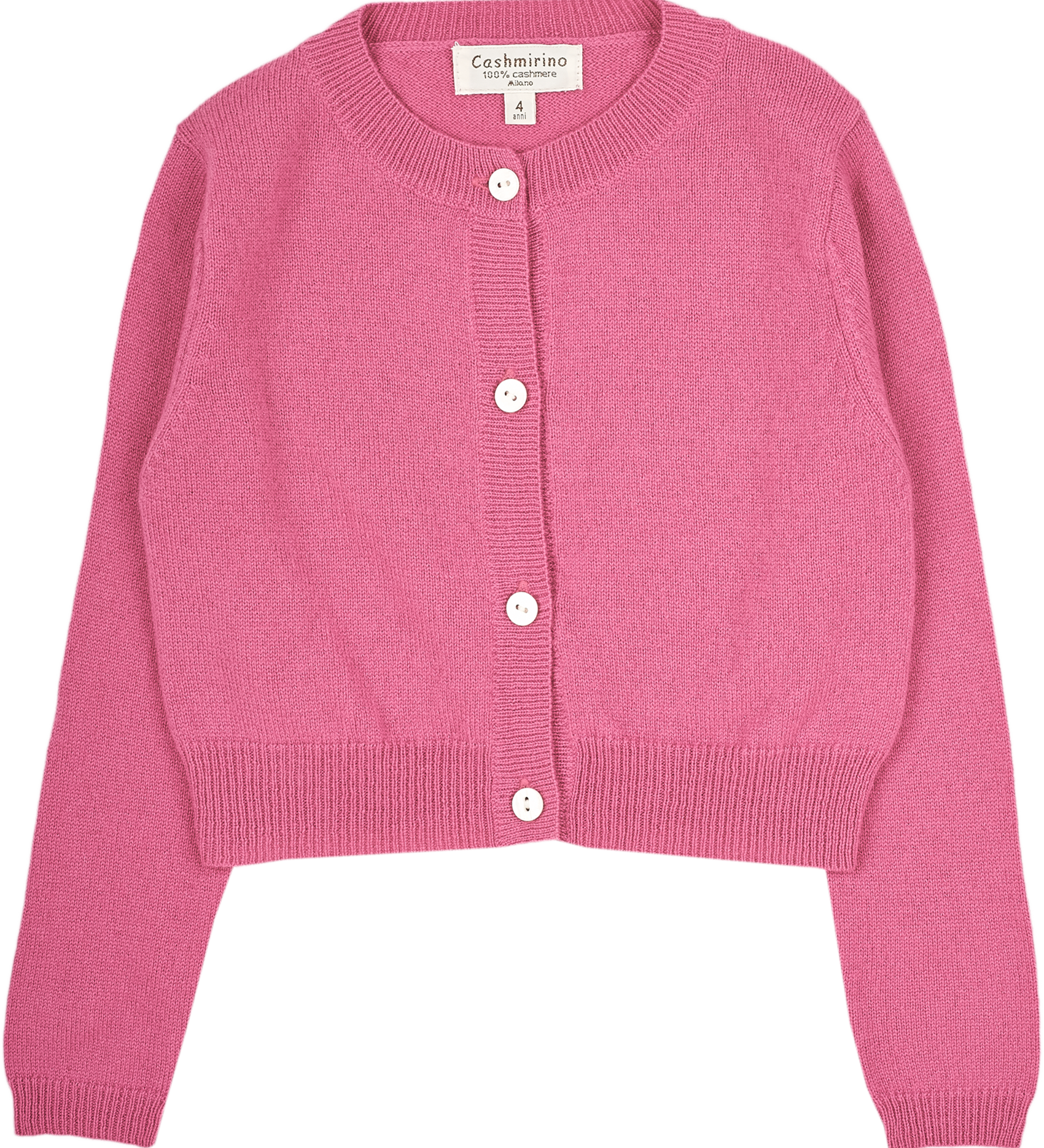 Girl - MFCUOR35 100% Cashmere Cropped Cardigan