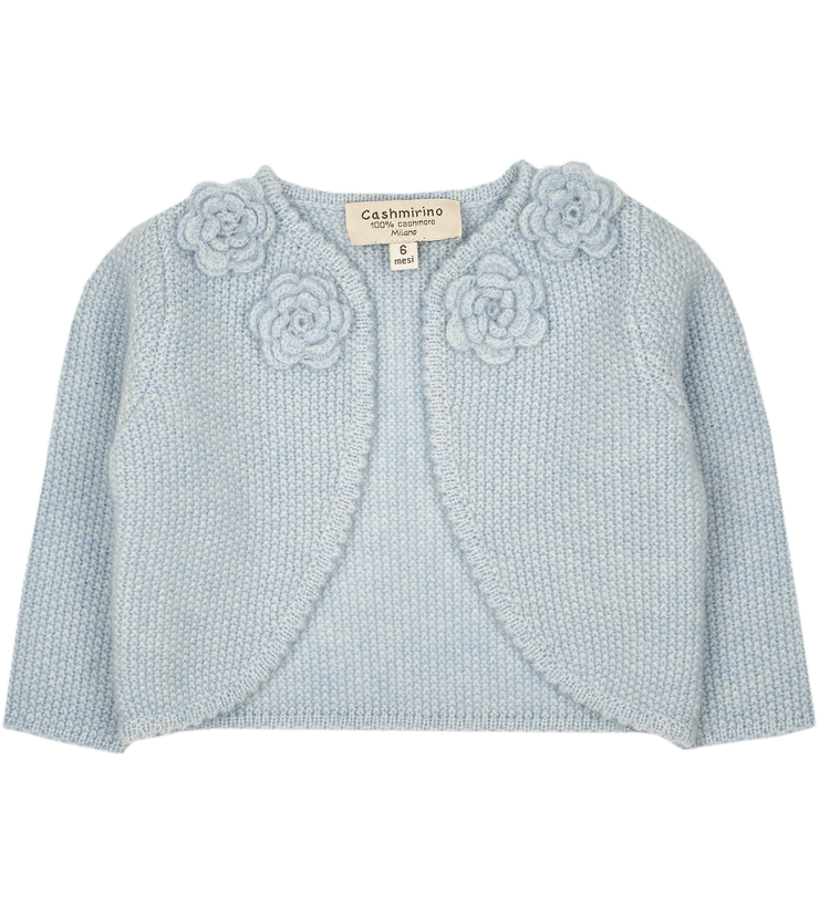 Baby Girl - Bella 100% Cashmere Cropped Cardigan