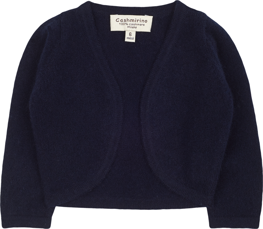 Baby Girl Carmen 100 Cashmere bolero cardigan Cashmirino