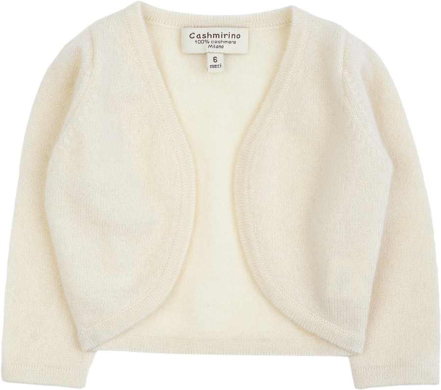 Cashmere top shrug ivory