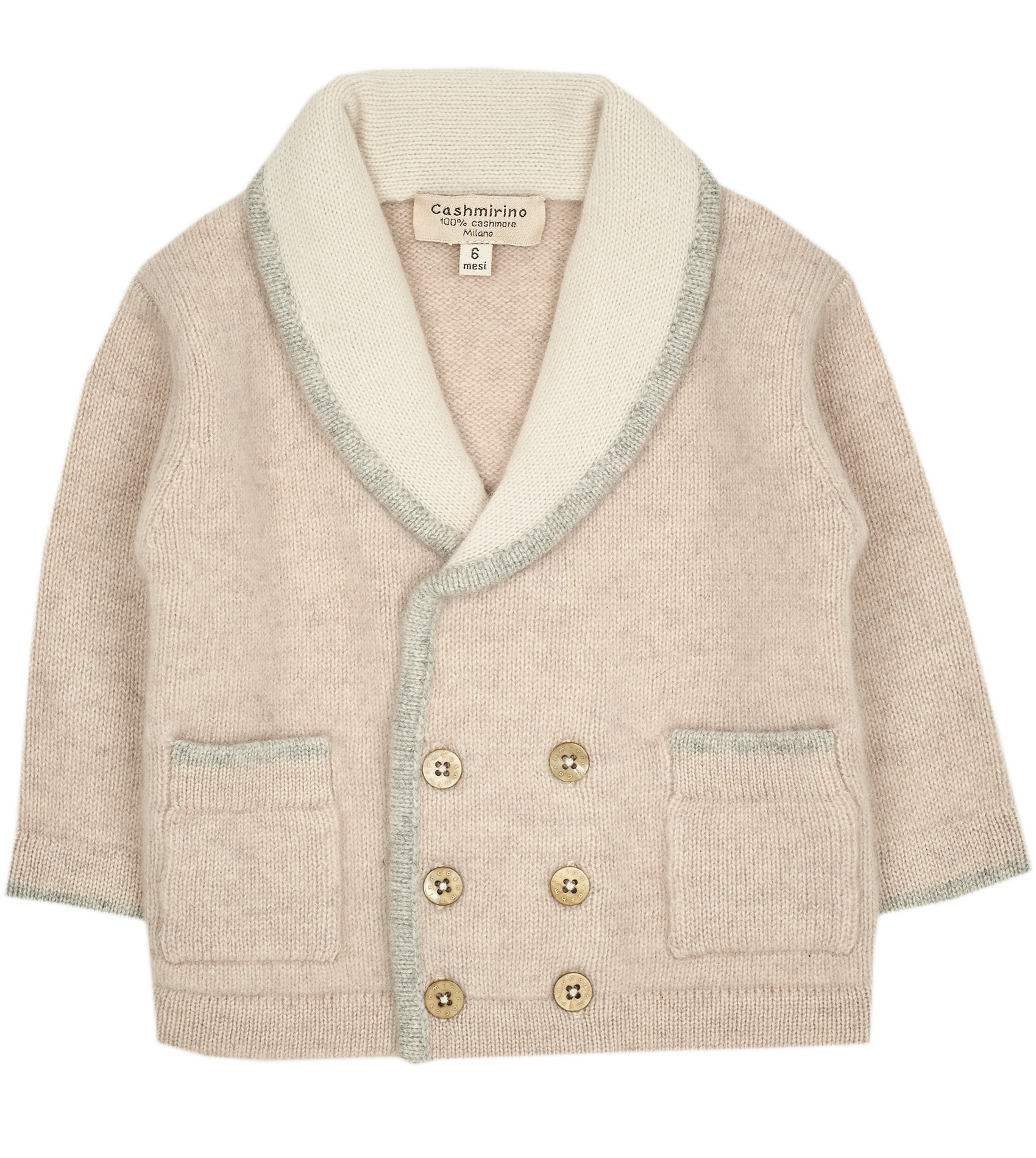 Baby Boy - Nat 100% Cashmere Double Breasted Blazer