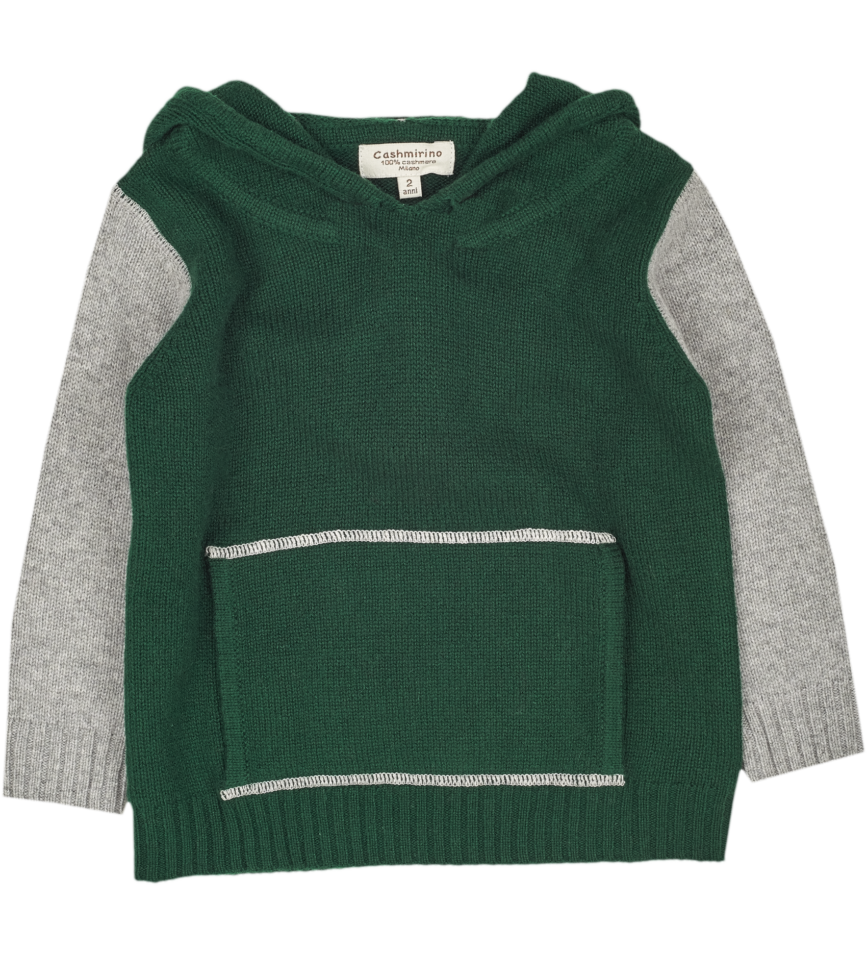 Boy - Hooded 100% Cashmere Jumper