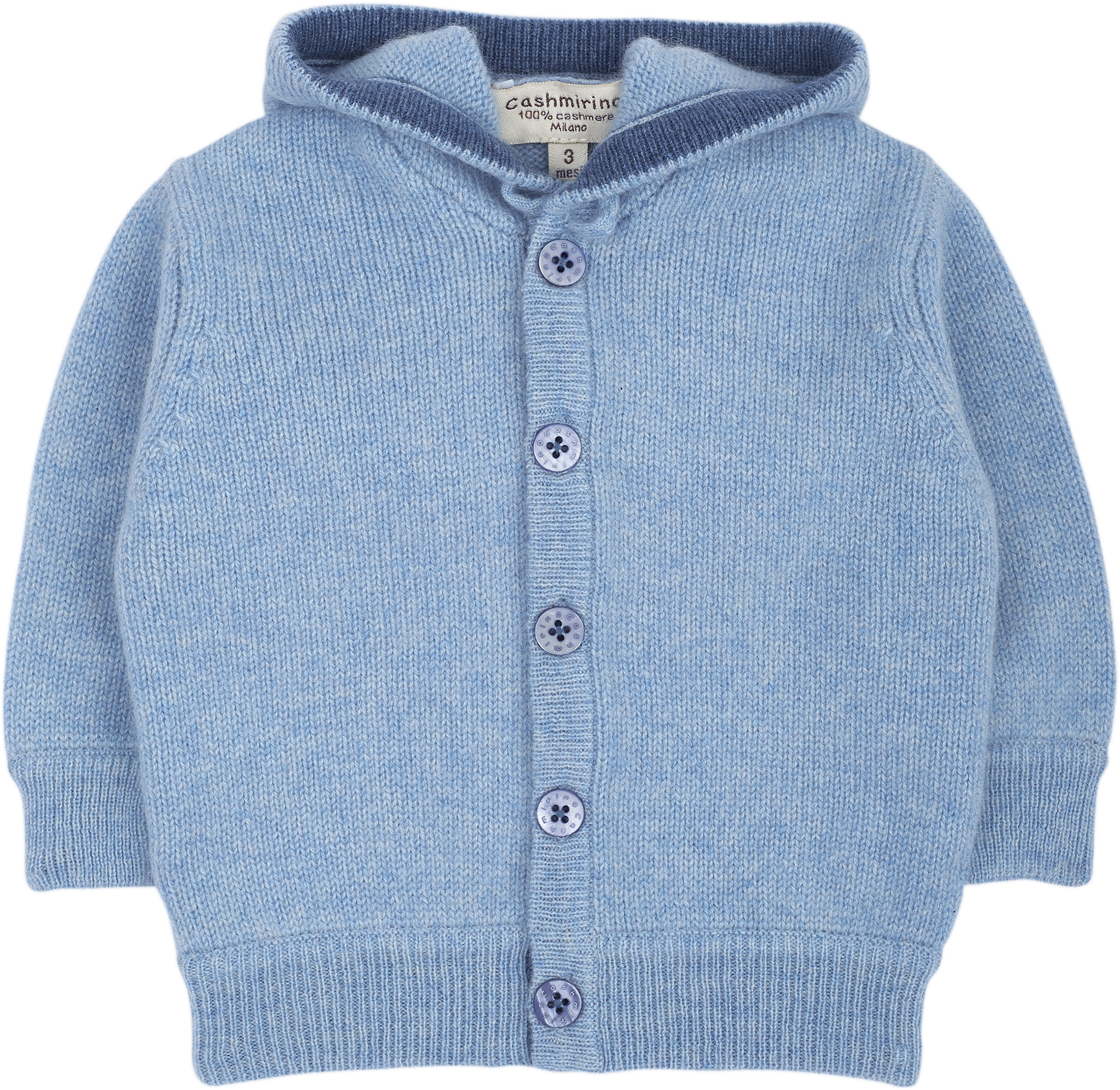 Baby Boy - Teddy 100% Cashmere Cardigan Hoodie