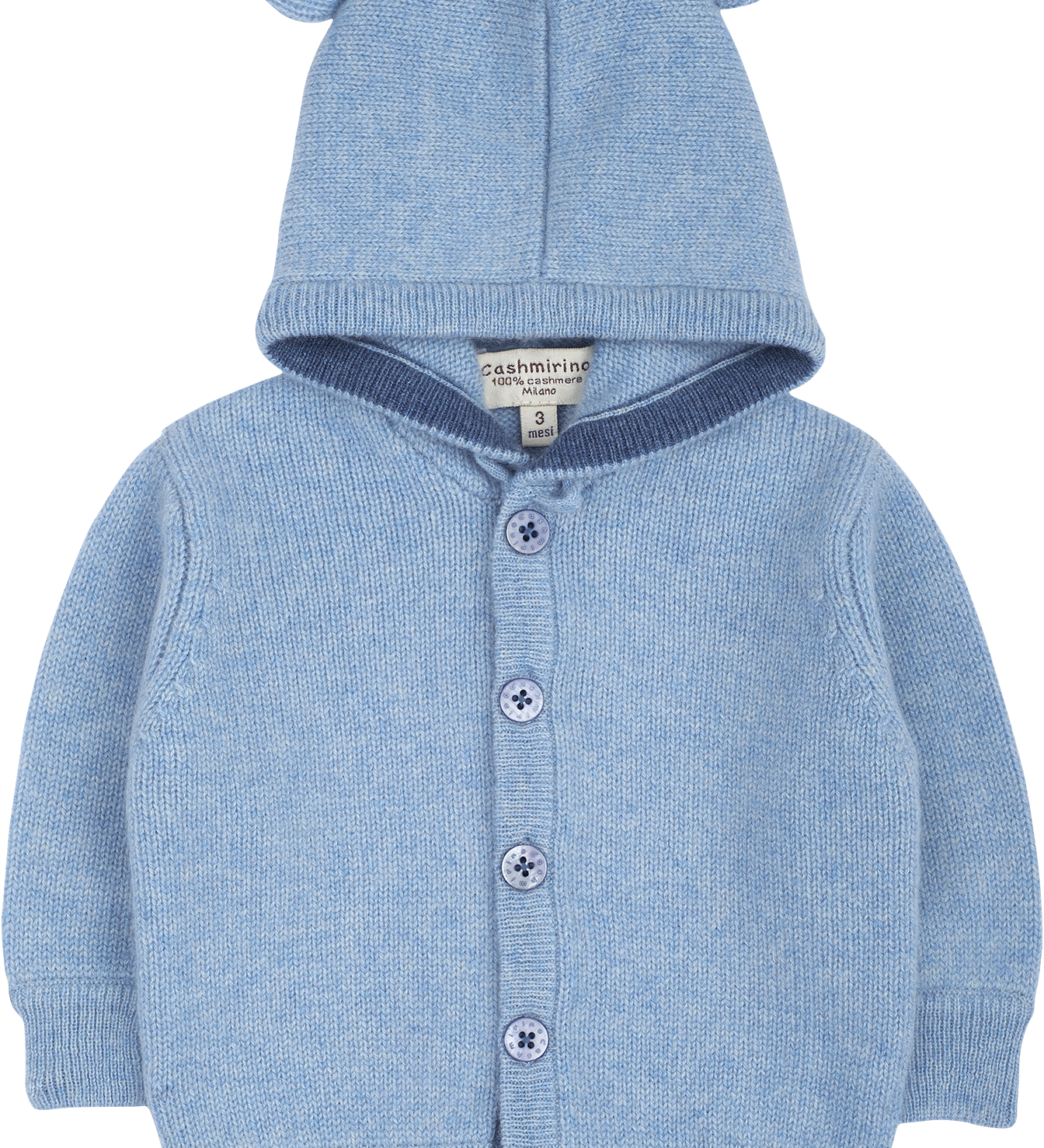 Baby Boy - Teddy 100% Cashmere Cardigan Hoodie