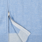 Men - Emanuele 100% Premium Cashmere High Neck Cardigan With Cable Knit Panels