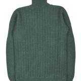 Men - Emanuele 100% Premium Cashmere High Neck Cardigan With Cable Knit Panels