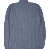 Men - Emanuele 100% Premium Cashmere High Neck Cardigan With Cable Knit Panels
