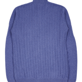 Men - Emanuele 100% Premium Cashmere High Neck Cardigan With Cable Knit Panels