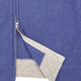 Men - Emanuele 100% Premium Cashmere High Neck Cardigan With Cable Knit Panels