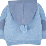 Baby Boy - Paolo 100% Cashmere Cardigan Hoodie With Mitten Style Pockets
