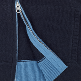 Boy - Manu 100% Cashmere Cardigan Hoodie With Elbow Patches
